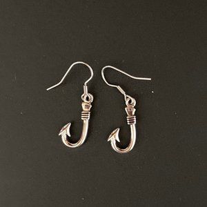 Stainless Steel Fishhook Beach Earrings